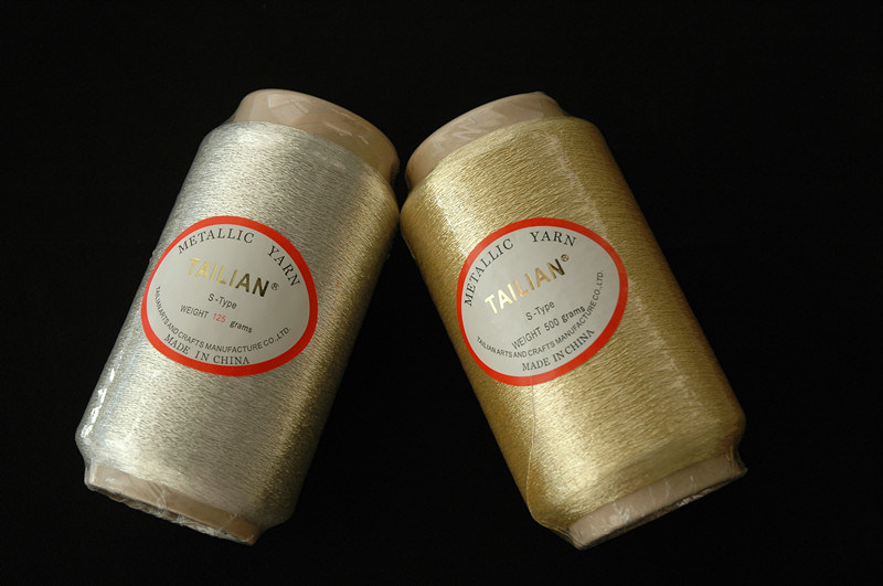 600d Cotton or Viscose Pure Gold and Silver Yarn (S-46A S-131))