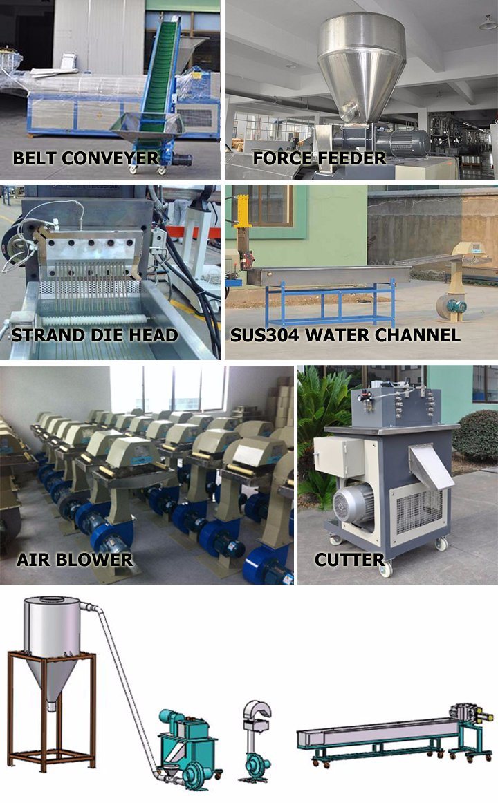 Plastic Granulator/Plastic Recycling Machine/Plastic Extruder/PP PE Film Granulating/Pelletizing Line