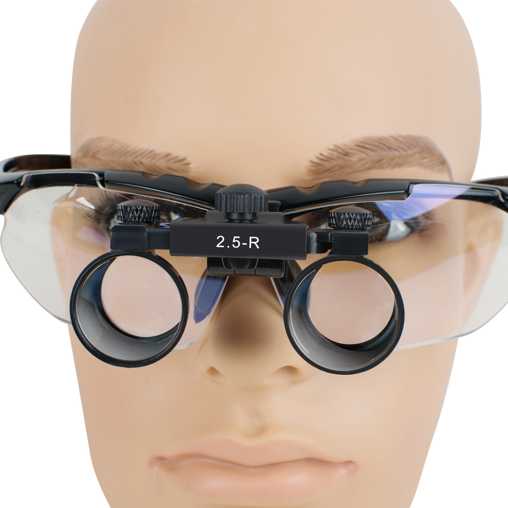 New 2.5X Dentist Black Dental Surgical Medical Binocular Loupes -Alisa