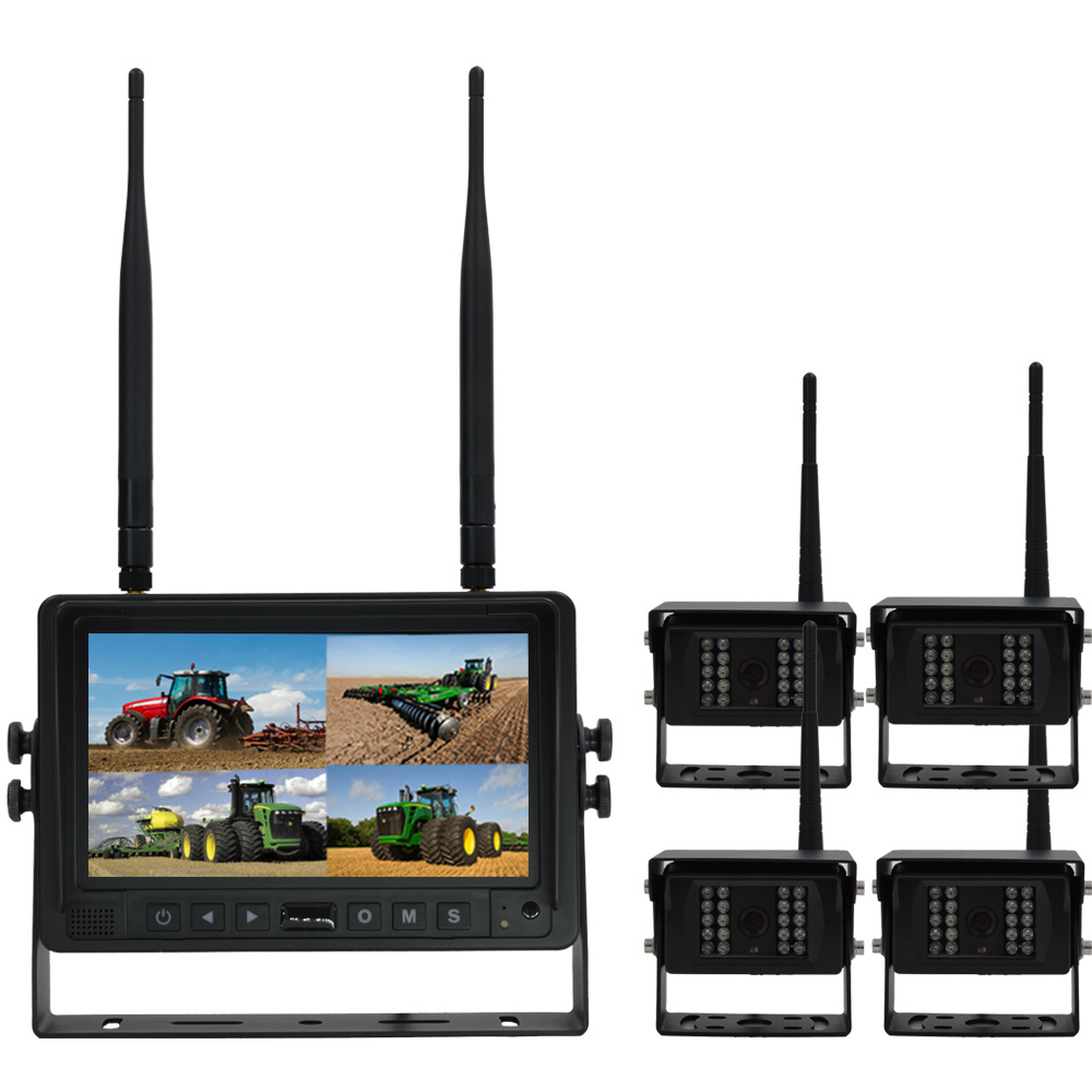4CH Digital Reversing DVR Monitor for Agricultural Vehicles