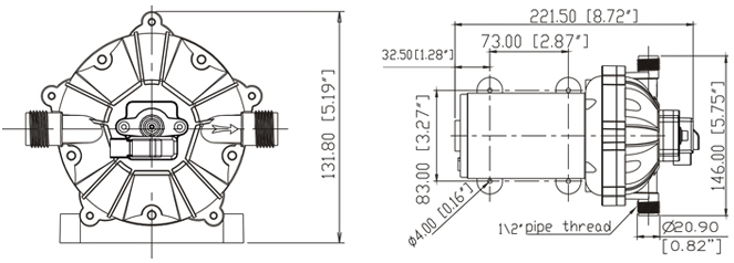 12V Solar DC Agricultural Usage Automatic Garden Pump