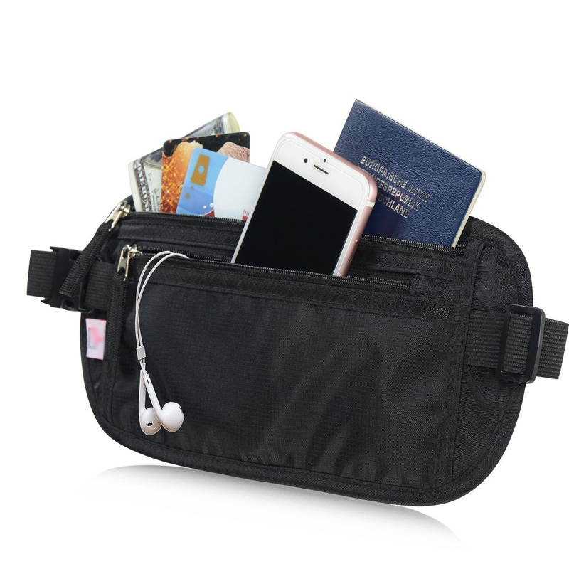 Convenient Utility Travel Wallet Waist Passport Holder Money Belt