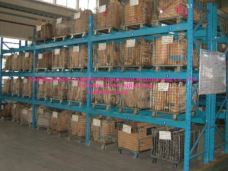 Foldable Metal Wire Mesh Pallet Cage for Warehouse Storage