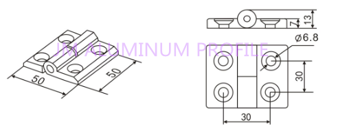 Detachable Hinge/Zinc Hinges 3030/Profile Accessories