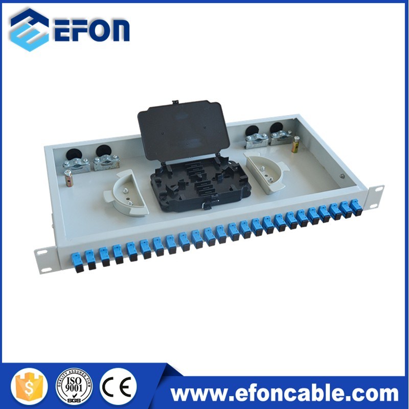 Fiber Optic Equipment Rack Mount Splice and Termination Patch Panel