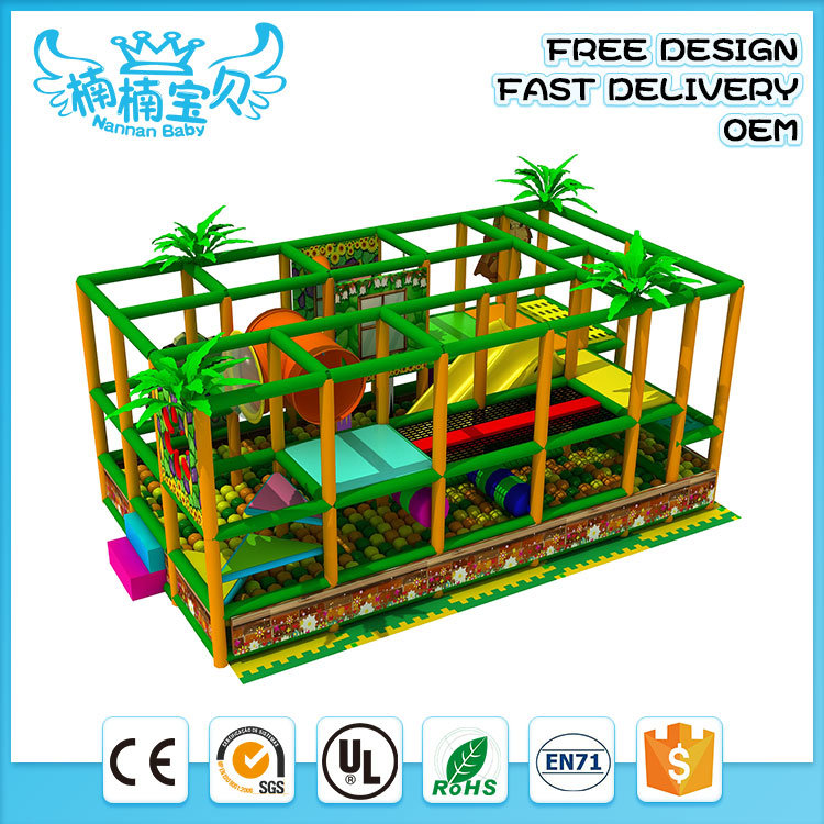 Kids Soft Plastic Wooden Indoor Playground Playhouse