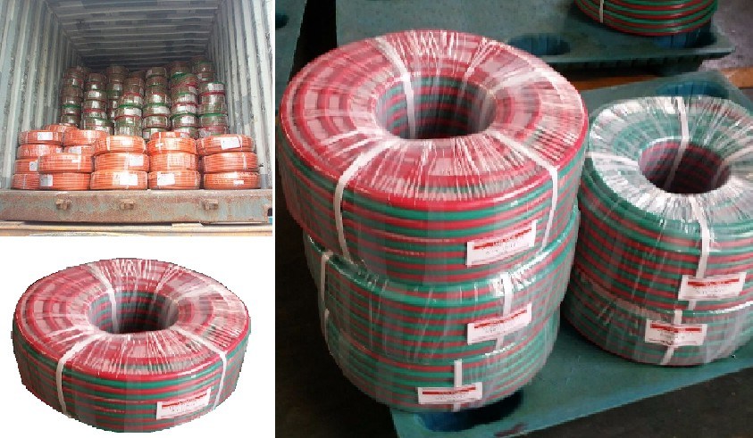 Flexible Textile Braided Twin Welding Rubber Tube