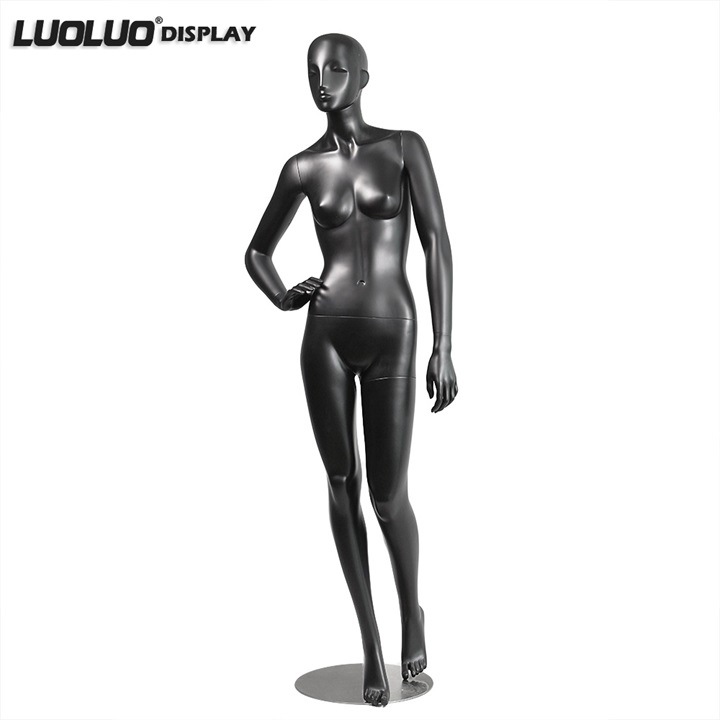 FRP Full Body Display Models Female Mannequins with Base Standing
