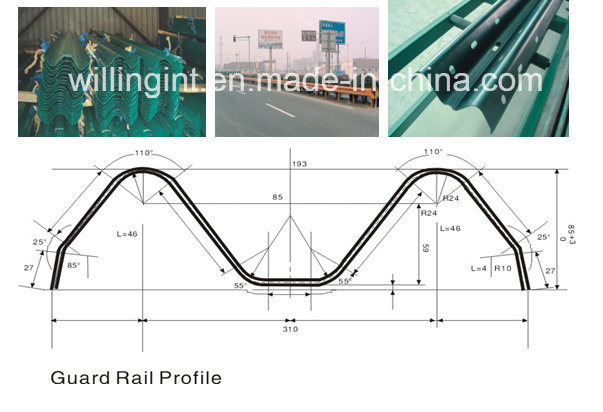 Hot Sale Highway Guardrail Roll Forming Machine