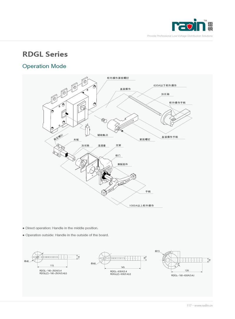 High Quality Isolation Switch, IEC, CE, CB Certificate Load Isolating Switch