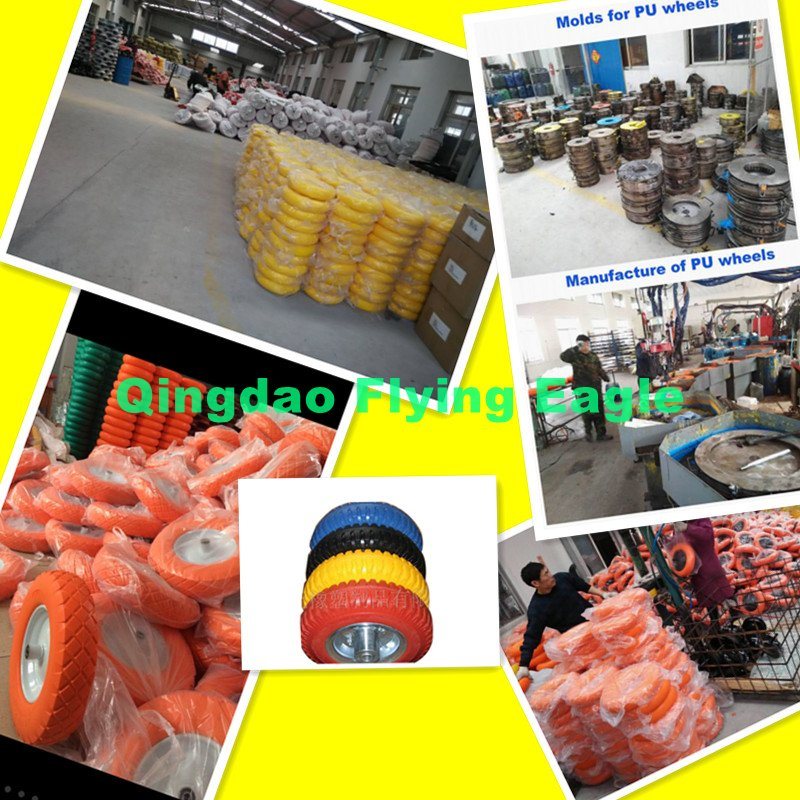 48X156 PU Polyurethane (Rubber) Handcart and Trolley Wheel