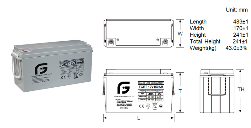 12V 150ah Wholesale SLA Solar Power Rechargeable AGM Deep Cycle Storage Battery