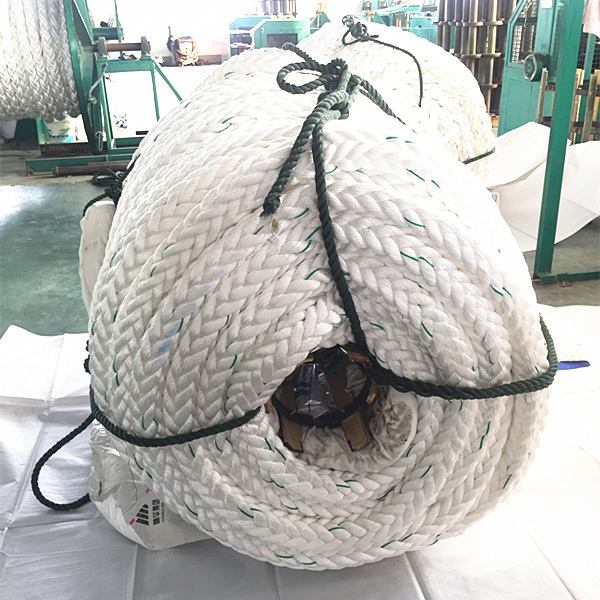 120mm 12 Strand High Strength Polyester Nylon Marine Rope