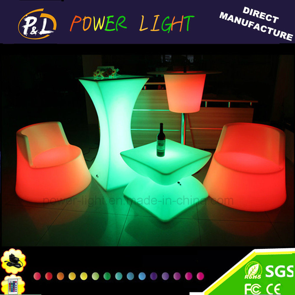 Modern Design Colorful LED Chair for Bar with CE (PLT-FC016)