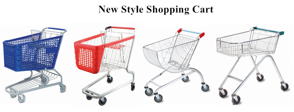 Durable Plastic Shopping Cart for Supermarket