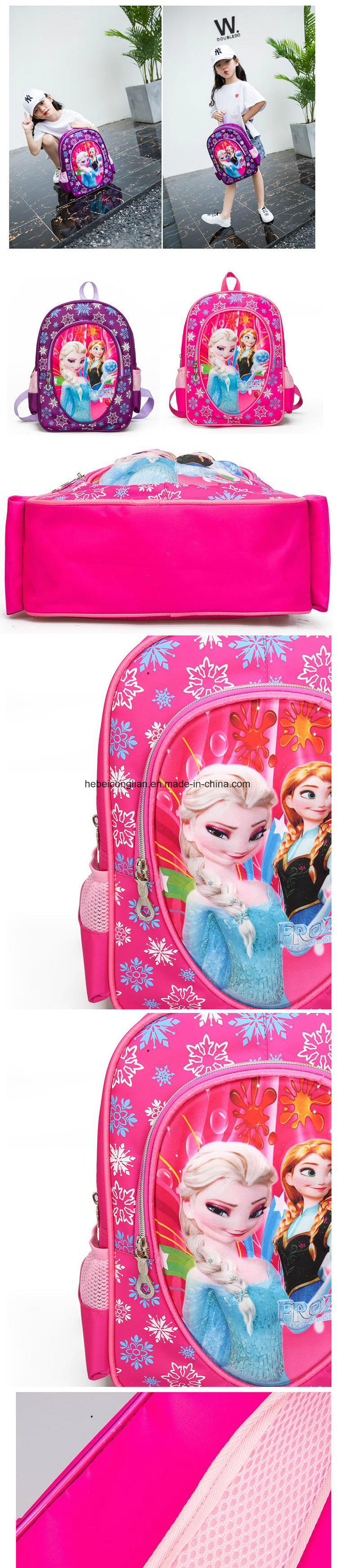 2018 Trending Cute-Cartoon Characters Polyester Backpack Light Weight Kids Schoolbag