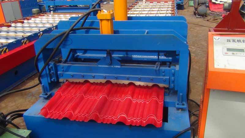 Dx Glazed Steel Roof Tile Roll Forming Machine