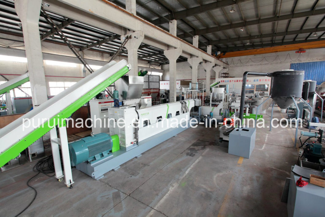 Single Screw Waste Plastic Granulating Machine with Die Face Cutting