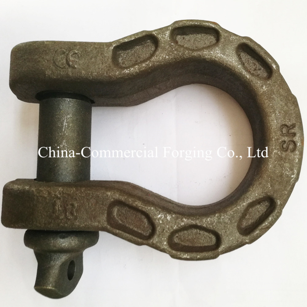 Ce ISO ANSI Confirmed Forged Steel Horseshoe Shape Rigging Marine Shackle