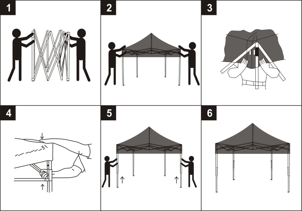Outdoor Gazebo Marquee Canopy Pop up Tent with Feather Flag Sets