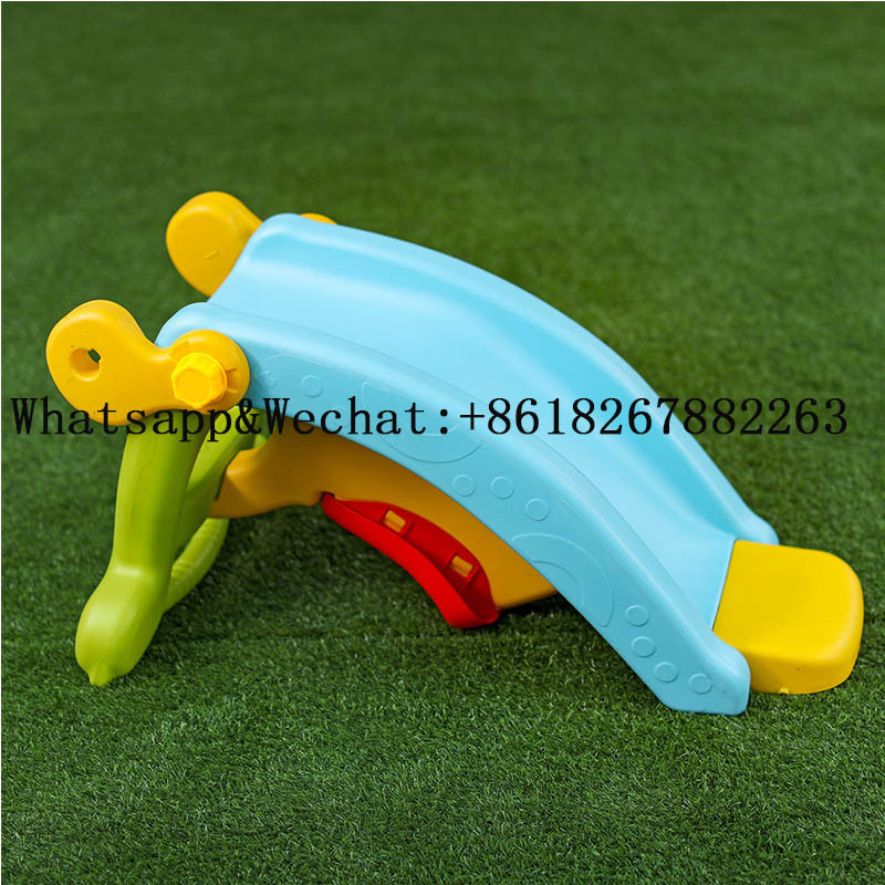 School Double Using Plastic Kids Indoor Slide and Rocking Horse