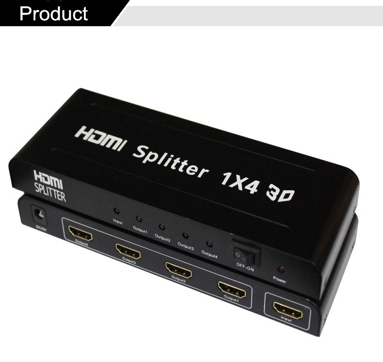 4K 2K HDMI Divider Multiplier Splitter 1X4 with Long Cable