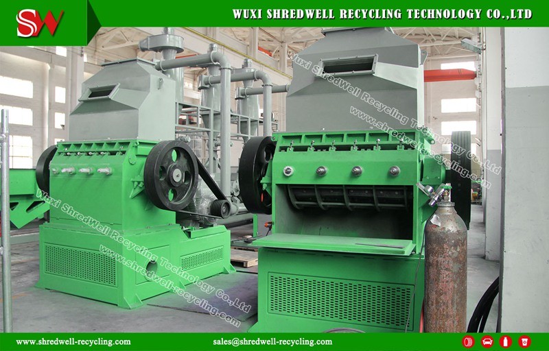 135 Kw Rubber Granulator for Used Tire Reccycling Line