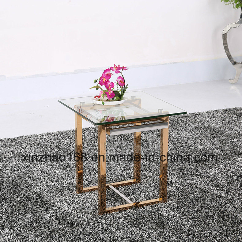 European Countryside Style Wooden Simple Square Coffee Table