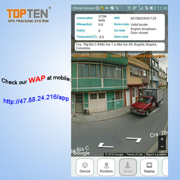 Top Security OBD Car GPS Alarm Tk208-Ez