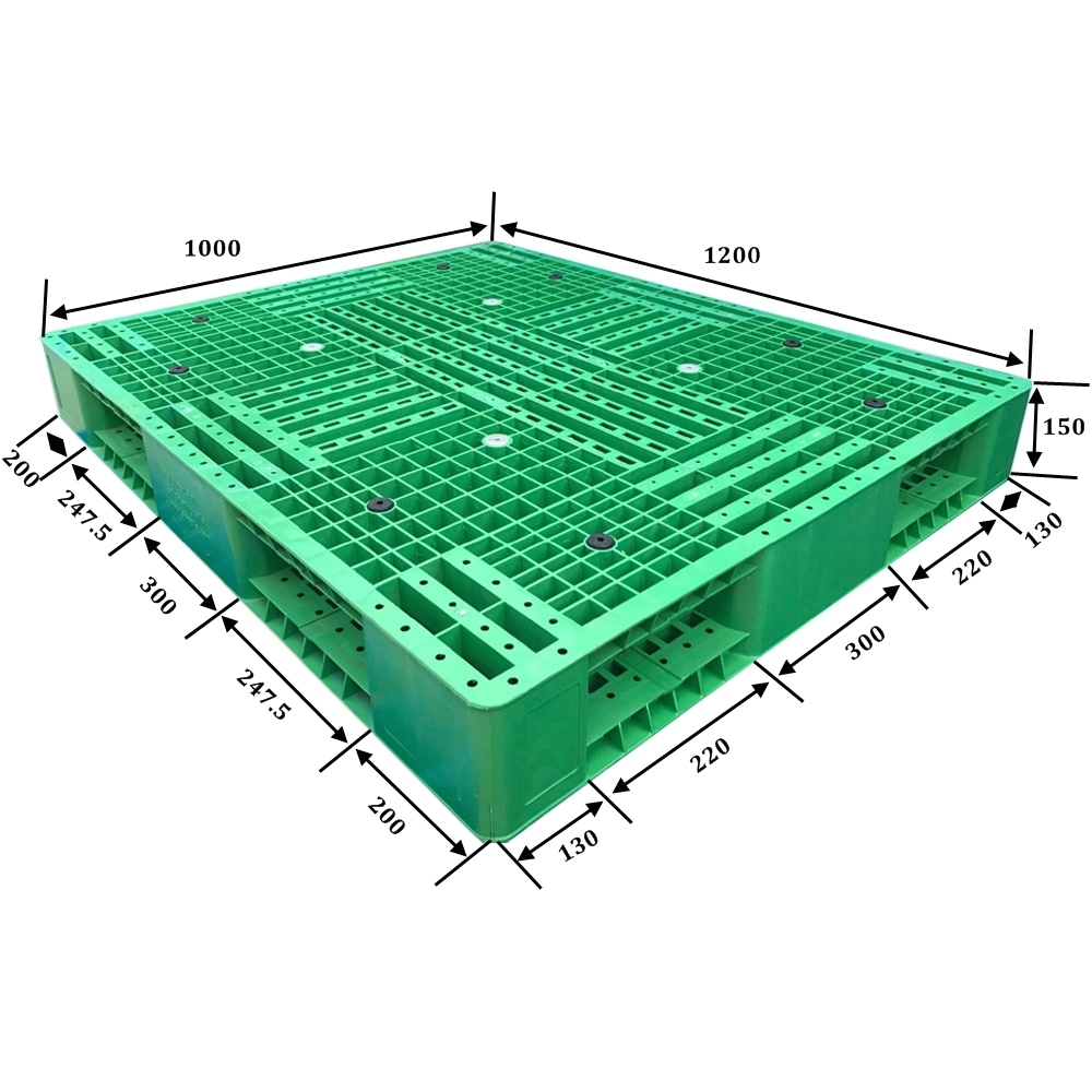 48 X 45 Inch Double Faced Steel Reinforced Plastic Pallet