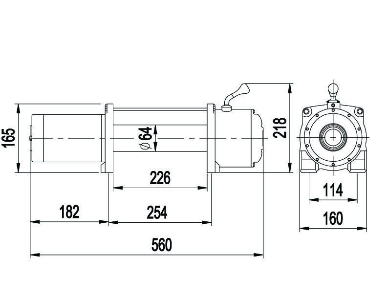 8000lbs High Performance off Road Winch for SUV