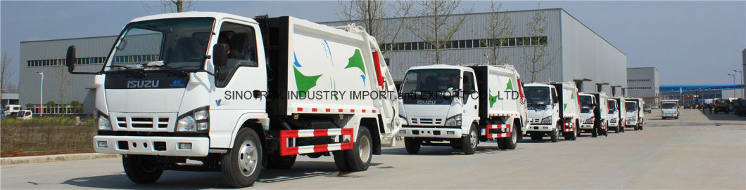 Professional Supply Isuzu Sanitation Garbage Compactor Truck of 10m3 Tank Size