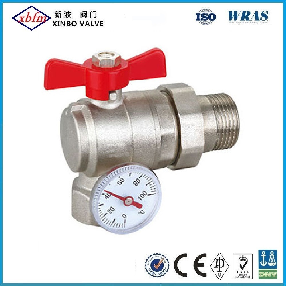 Brass Pipe Union Ball Valve (ANGLE & WITH TEMPERATURE)