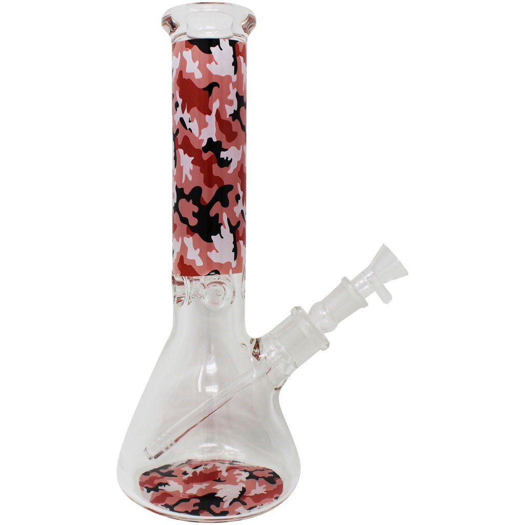 New Decals Glass Water Pipe 9mm Beaker Glass Pipe Factory Sale