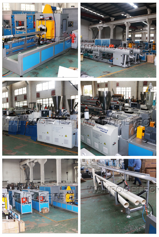 Sjsz PVC Twin Screw Pipe Making Extruder Production Line