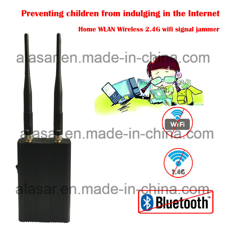 2 Bands Professional Jamming Home WLAN Wireless 2.4G WiFi Signal Jammer Preventing Children Play Game 2 Band