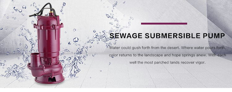 3HP Centrifugal Sewage Water Pumps Dirty Submersible Pump Seawage Drainage Pump