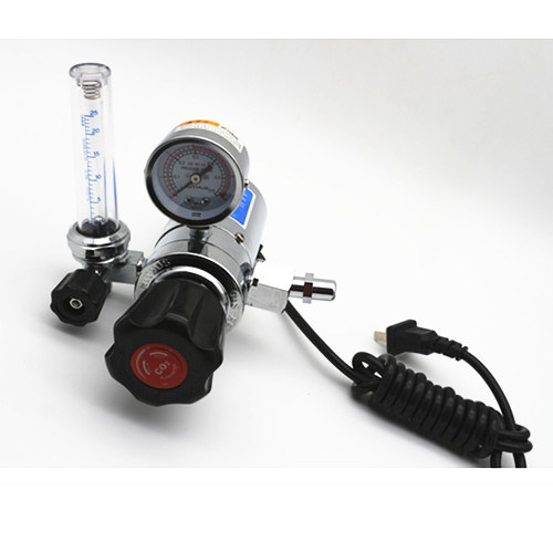 Exproting Type Electric Heated CO2 Regulator with Fiowmeter