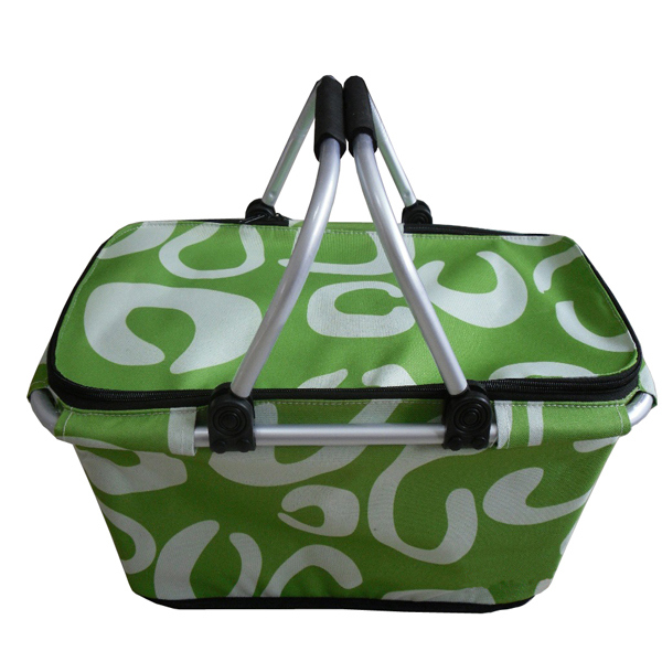 Outdoor Picnic Basket Beach Basket with Cooler Insulation