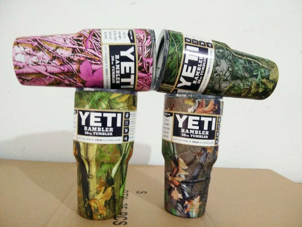 Colorful 30oz Cups Tumbler Rambler Cups Large Capacity Stainless Steel Cars Coffee Thermos Mugs Camo Yeti