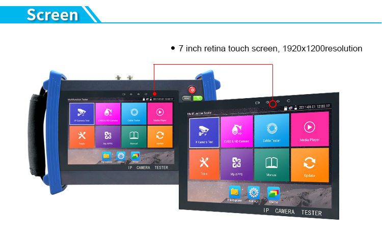 Combined IP Camera CCTV Test Equipment for IP Camera Testing