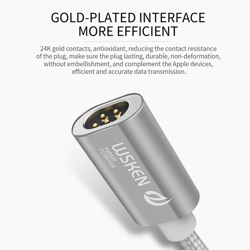 Wsken X-Cable Mini 2 Magnetic Data Cable for Micro USB /iPhone Magnetic Cable