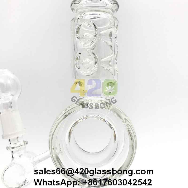 Lookah Heady Glass Waterpipe/Recycler/Crafts with Sunflower Perc to Donut Perc