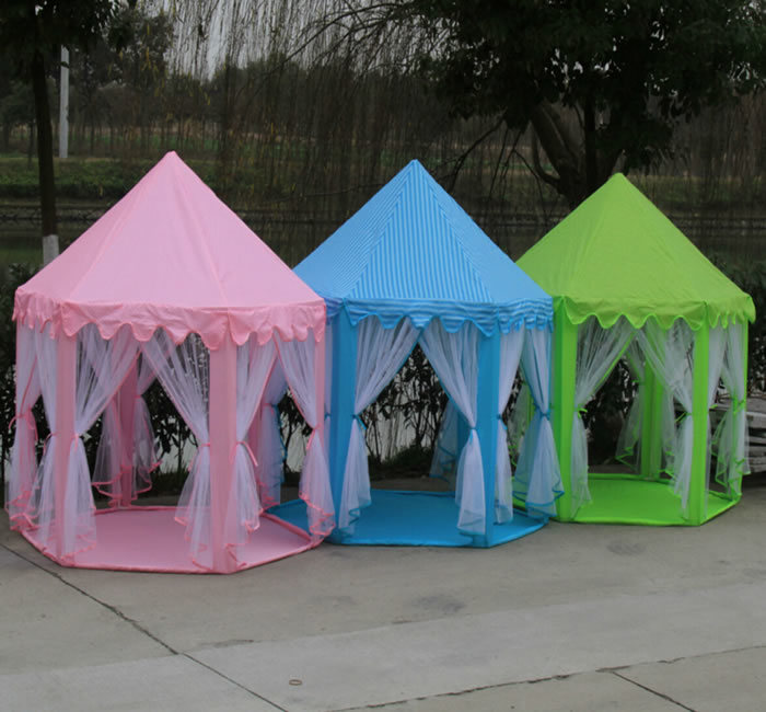 Indoor Outdoor Hexagonal Princess Castle Kids Child Children Mosquito Tent