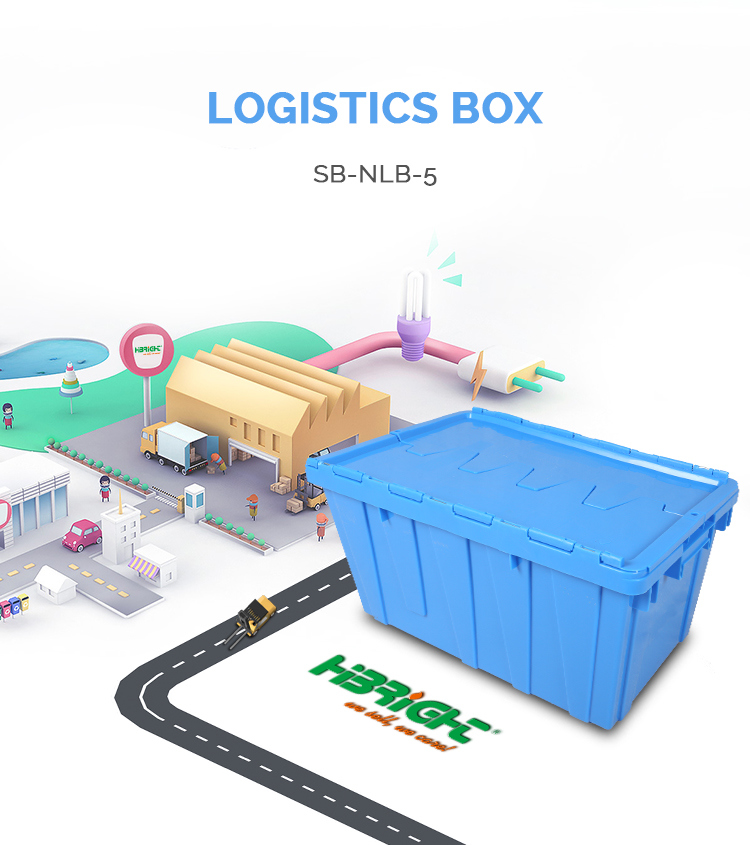 Stackable Nestable Logistic Turnover Box Crate for Warehouse