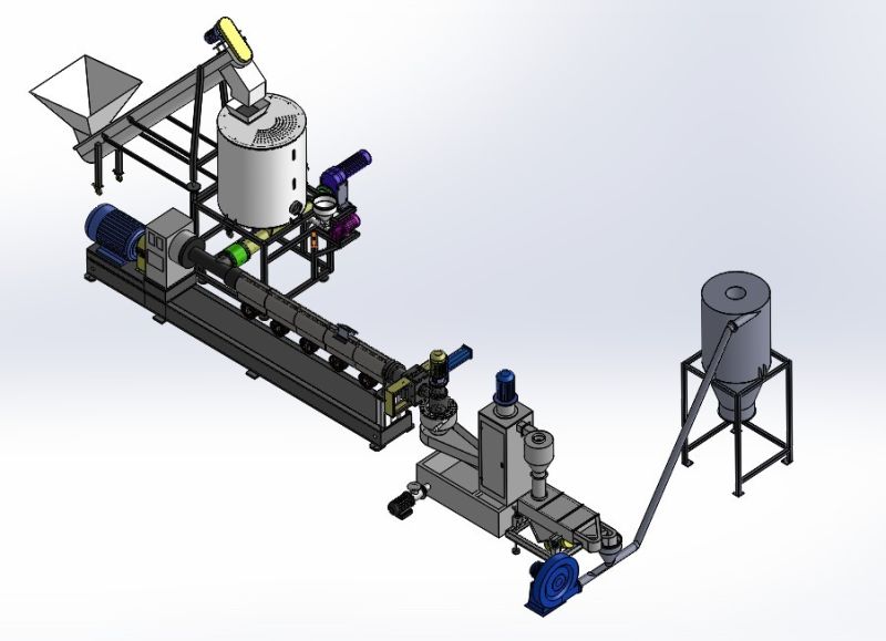 Single Screw PP PE Granulator Machine (10 years factory)