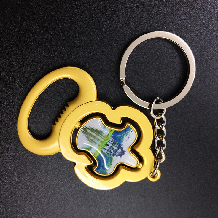 Customized Cute Bear Metal Key Chain for Gift