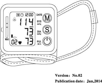 2018 New Automatic Digital Cuff Blood Pressure Monitor