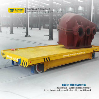 Heat Resistant Motorized Ladle Material Transfer Cart Equipment