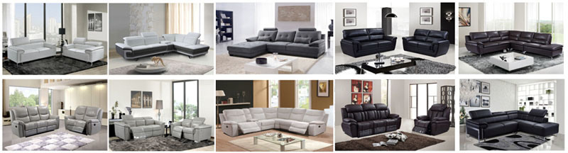 Best-Selling Contemporary Commercial Living Room Sectional Leather Sofa (HC593L)